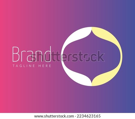 Letter C logo icon design template elements. White and yellow initial letter O logo, letter CC logo isolated on purple background. Usable for Branding and Business Logos.

