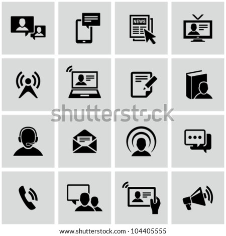 Communication icons set.
