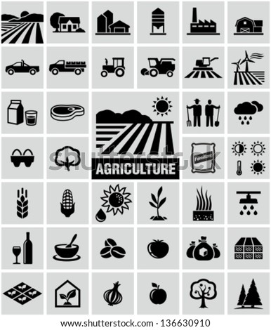Agriculture icons