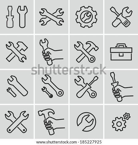Tools icons. Strokes not expanded. Outlines not converted to objects.