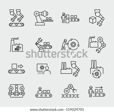 Production vector icons