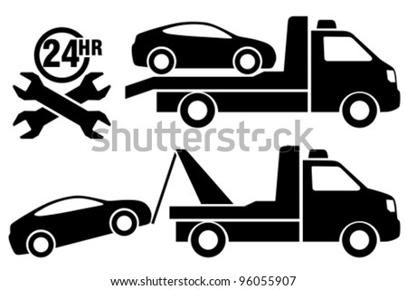Car towing truck icon. Stock foto © 