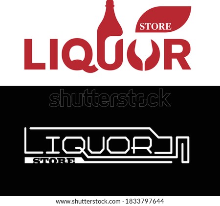 liquor store logo design bottle shop