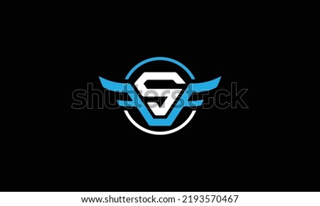 FSF Letter Initial Logo with circle Design Template Vector Illustration.