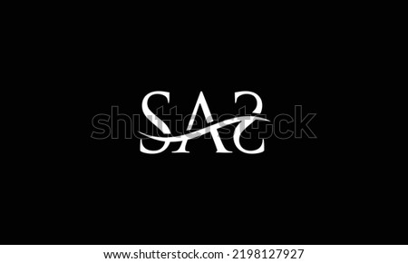 Initial letter SAS. Monogram logo design template. Minimalis logo concept for business and company.