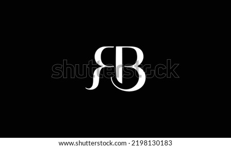 Professional Innovative Initial BR logo and RB logo. Letter BR RB Minimal elegant Monogram.