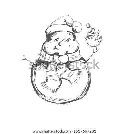 Download Snowman Art Drawing Snowman Clipart Black And White Free Stunning Free Transparent Png Clipart Images Free Download