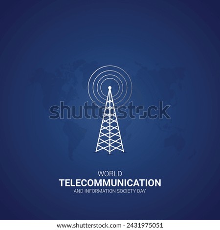 World Telecommunication day World Telecommunication day creative ads design social media post vector 3D illustration