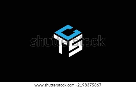 letter TCS CTS logo designs concept vector Template Element