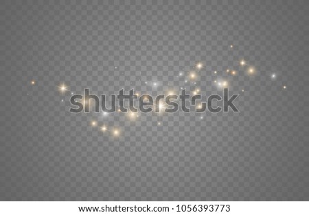 White sparks glitter special light effect. Vector sparkles on transparent background. Christmas abstract pattern. Sparkling magic dust particles