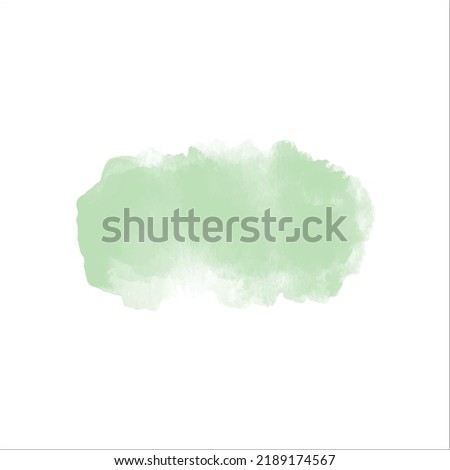 abstract green watercolor vector blob 