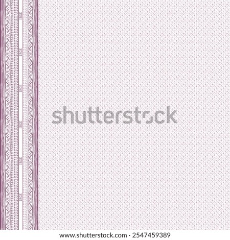 Pink background with violet lace border on left side, very decent design for duptaa.