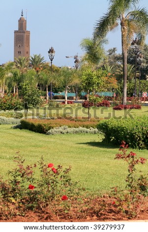 Real Palace gardens in Rabat, Morocco