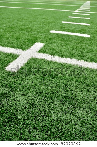 Hash Marks on an American Football Field