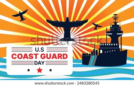 U.S coast guard day design templet