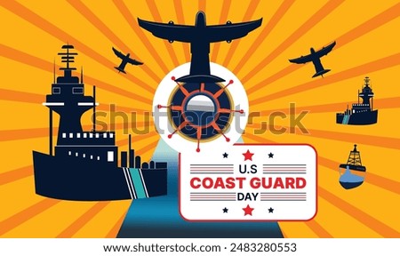 U.S coast guard day design templet