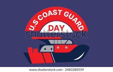 U.S coast guard day design templet