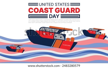 U.S coast guard day design templet