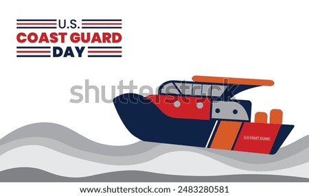 U.S coast guard day design templet