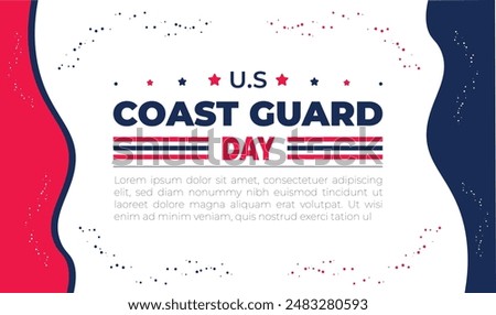 U.S coast guard day design templet