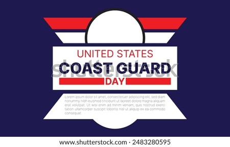 U.S coast guard day design templet