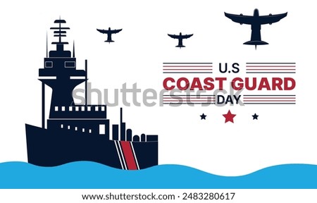 U.S coast guard day design templet