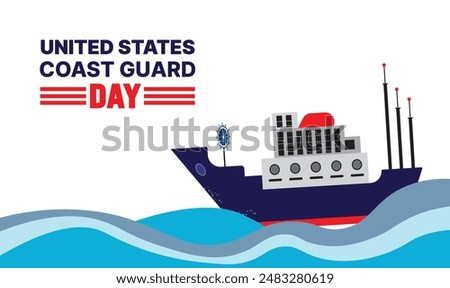 U.S coast guard day design templet