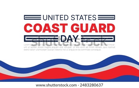 U.S coast guard day design templet