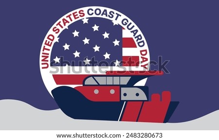 U.S coast guard day design templet