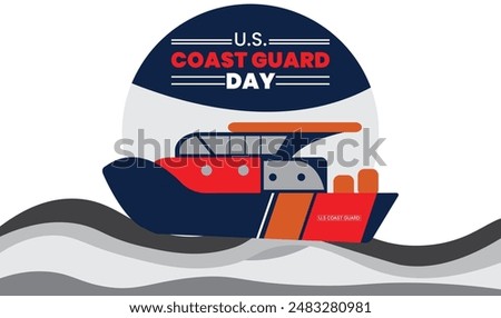 us coast guard day design templet