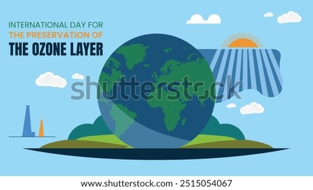 International Day for the Preservation of the Ozone Layer design templet