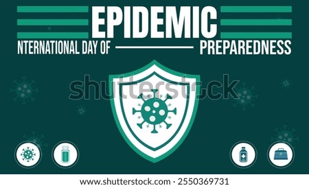 International Day of Epidemic Preparedness vector banner design. Happy International Day of Epidemic Preparedness modern minimal graphic poster