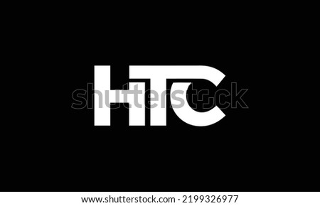  HTC Letter Initial Logo Design Template Vector Illustration 