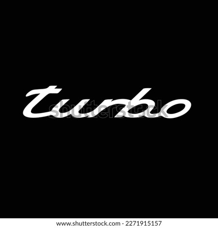 porsche 996 turbo logo. illustrator file. 