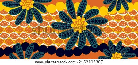 African ethnic traditional pattern . seamless beautiful Kitenge, chitenge, dutch wax style. fashion design in colorful. Geometric abstract motif. commonly known as Ankara prints, African wax prints.