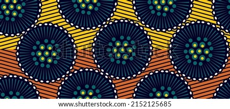 African ethnic traditional pattern . seamless beautiful Kitenge, chitenge, dutch wax style. fashion design in colorful. Geometric abstract motif. commonly known as Ankara prints, African wax prints.