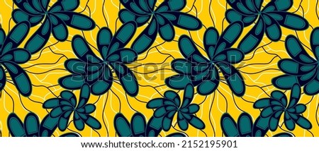 African ethnic traditional pattern . seamless beautiful Kitenge, chitenge, dutch wax style. fashion design in colorful. Geometric abstract motif. commonly known as Ankara prints, African wax prints.