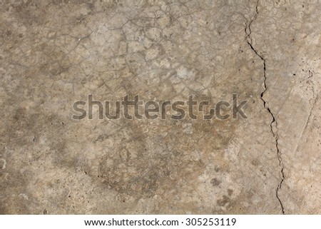 Broken Polished Concrete Floor.