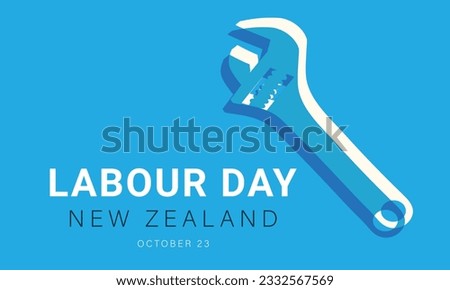 Happy Labour Day in New Zealand. background, banner, card, poster, template. Vector illustration.