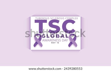 Tuberous Sclerosis Complex awareness day. background, banner, card, poster, template. Vector illustration.