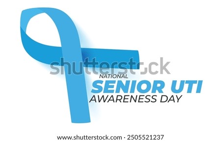 National senior uti awareness day. background, banner, card, poster, template. Vector illustration.