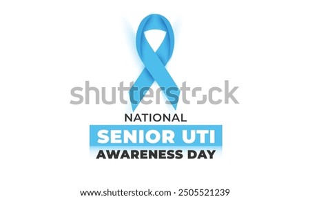 National senior uti awareness day. background, banner, card, poster, template. Vector illustration.