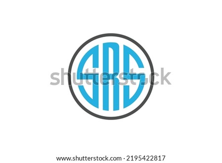 Intial letter SRS logo Vector design template