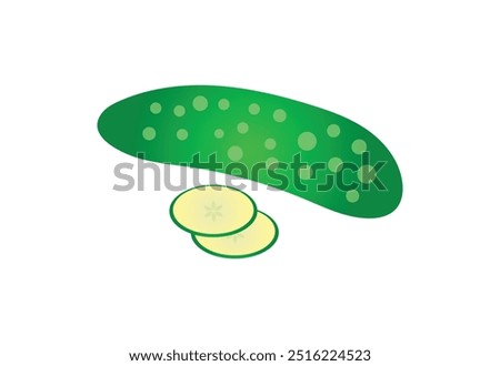 Fresh Cucumber logo design, Vector design Concept