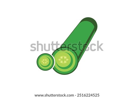 Fresh Cucumber logo design, Vector design Concept