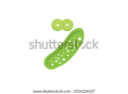 Fresh Cucumber logo design, Vector design Concept