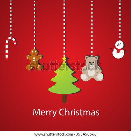 Christmas Card Stock Vector Illustration 353458568 : Shutterstock