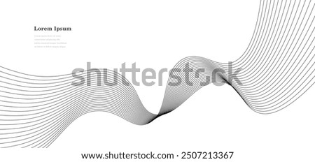 abstract black white wave. geometric DNA texture background. scientific technology. genetic concept.