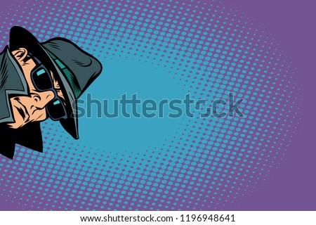 spy. surveillance and hacking. Comic cartoon pop art retro vector illustration