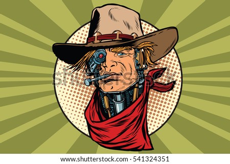 wild West bandit robot steampunk